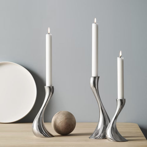 Georg Jensen Cobra Candleholder Set – Set of 3