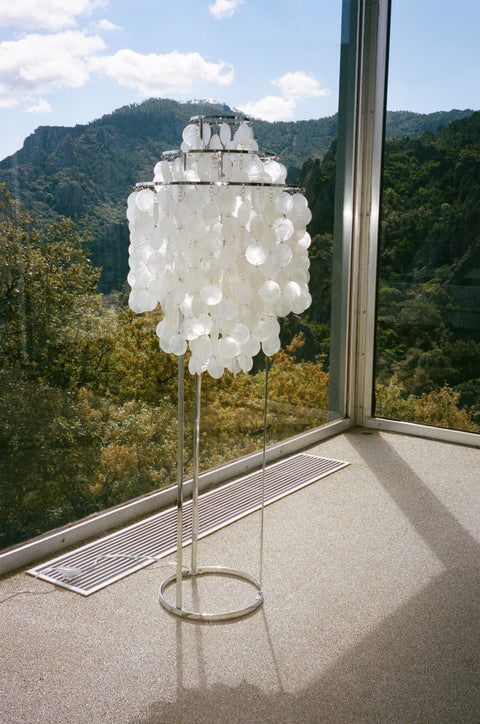 VERPAN Verner Panton Fun 1 STM Floor Lamp, Chrome