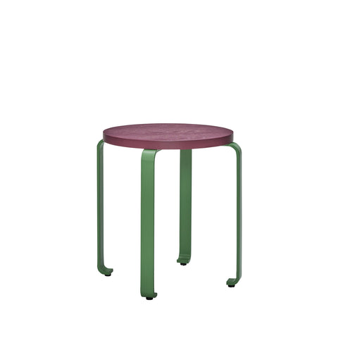 Hübsch Smile Stool Burgundy/Green