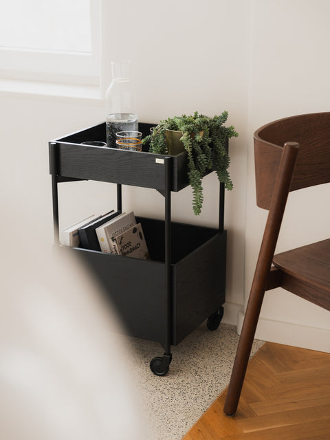 Hübsch Fresh Trolley Black