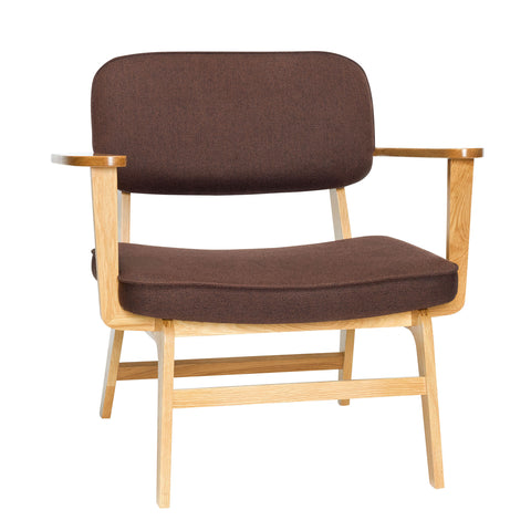 Hübsch Haze Lounge Chair Dark Brown