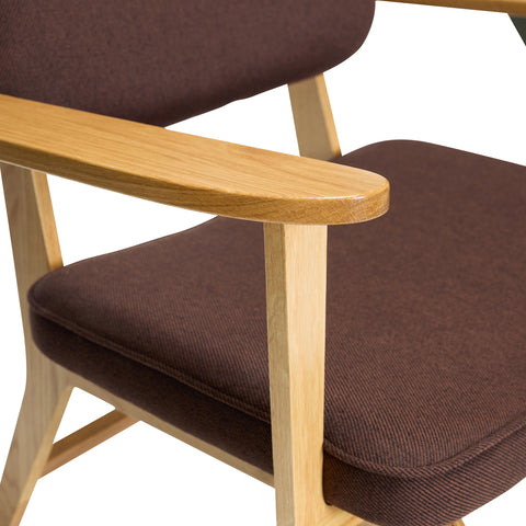 Hübsch Haze Lounge Chair Dark Brown