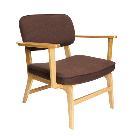 Hübsch Haze Lounge Chair Dark Brown