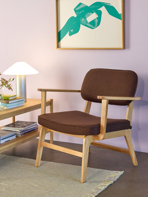 Hübsch Haze Lounge Chair Dark Brown
