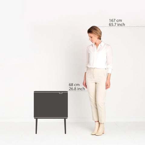 Kosh Mbeturinash Brabantia Bo Touch 36 Litra – i Bardhë