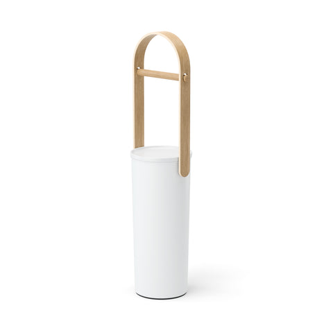 Umbra Bellwood Toilet Paper Holder & Reserve - White-Natural