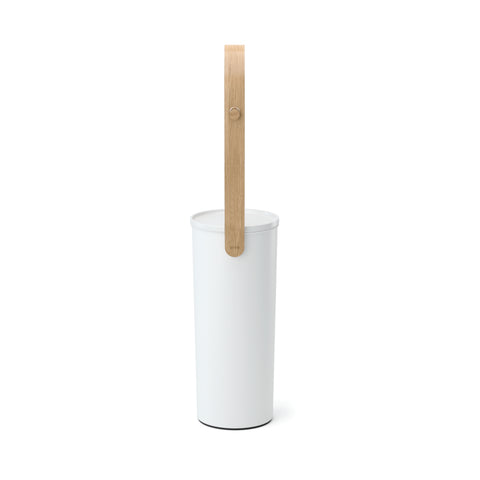 Umbra Bellwood Toilet Paper Holder & Reserve - White-Natural