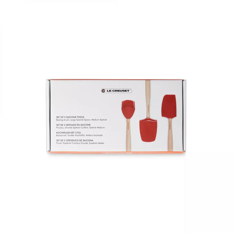 Le Creuset Craft Spatula Set 3 Pieces - Cerise