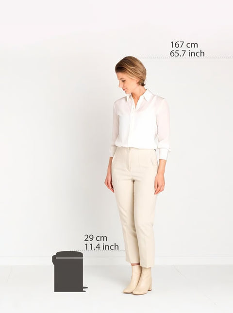 Kosh plehrash Brabantia NewIcon me pedale 3 litra – E zezë mat