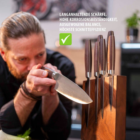 Gefu Santoku knife ENNO, 18 cm, scalloped edge