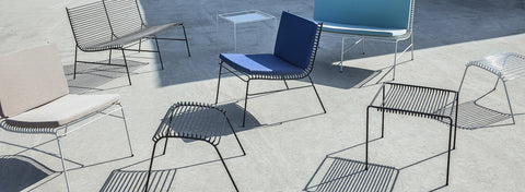 Hübsch String Bench Black