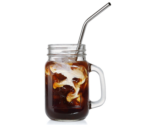 CilioStainless Steel Straws Curved 6 pcs.