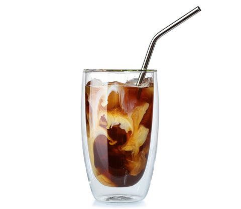 CilioStainless Steel Straws Curved 6 pcs.