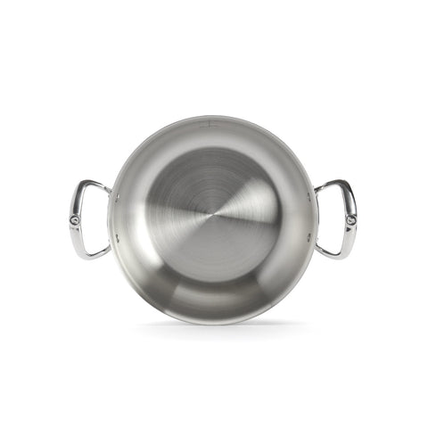 De Buyer Stainless steel riveted sauté-pan with lid AFFINITY Ø28cm