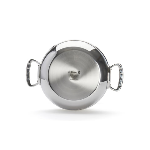 De Buyer Stainless steel riveted sauté-pan with lid AFFINITY Ø28cm