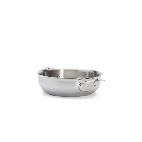 De Buyer Stainless steel riveted sauté-pan with lid AFFINITY Ø28cm