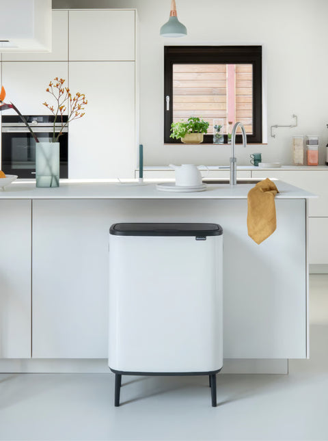Kosh për plehrash Brabantia Bo Touch 36 litra – Çelik mat, rezistent ndaj gjurmëve të gishtërinjve