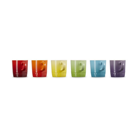 Le Creuset Rainbow Set me 6 Espresso 100 ml