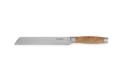 Le Creuset Bread Knife with Olive Wood Handle, 20 cm