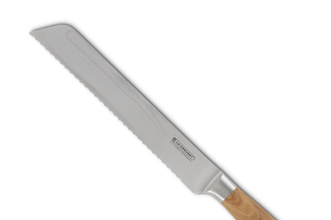 Le Creuset Bread Knife with Olive Wood Handle, 20 cm