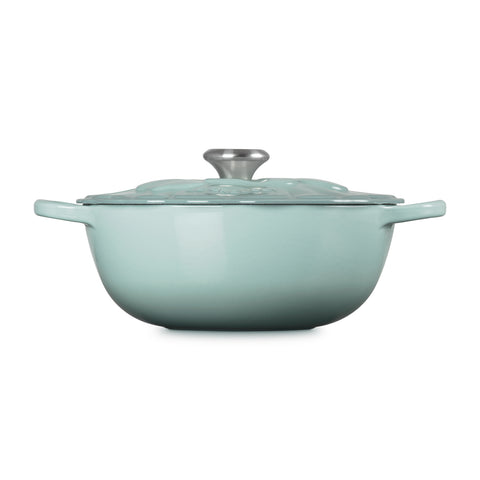 Le Creuset Cast Iron Petal  La Marmite - Sea Salt 26 cm / 4.1 L