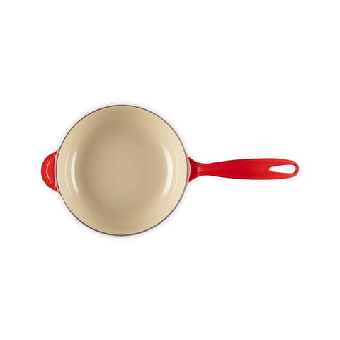 Le Creuset Holly Saucier Pan, 21 cm, Cerise