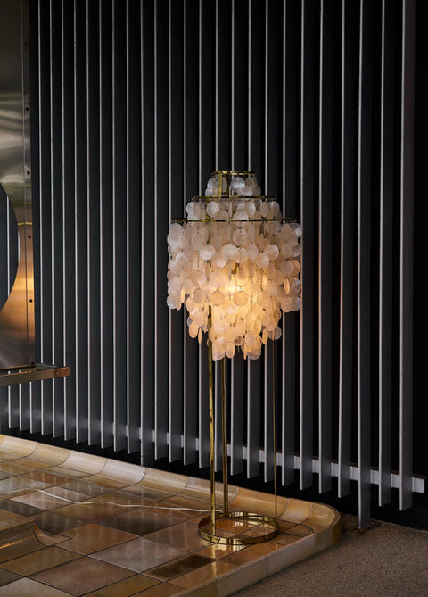 VERPAN Verner Panton Fun 1 STM Floor Lamp, Brass