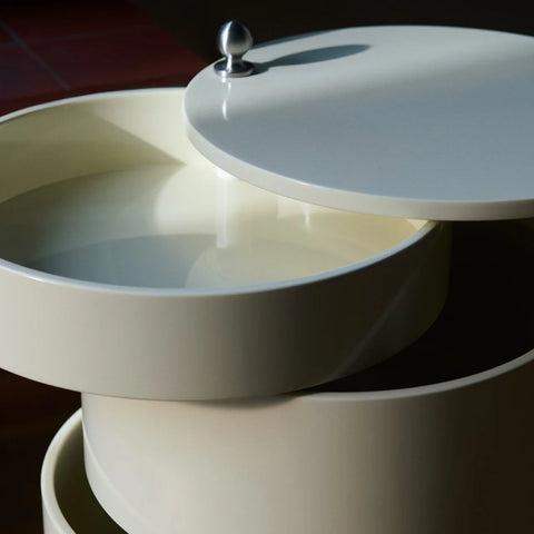 VERPAN Verner Panton Barboy Trolley, Glossy Creamy White