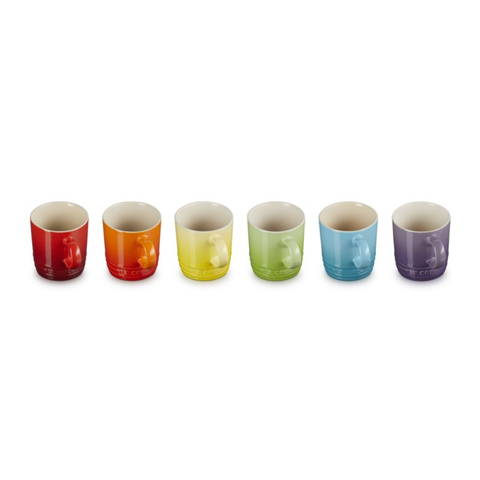 Le Creuset Rainbow Set me 6 Espresso 100 ml