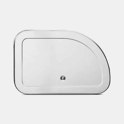 Kovë buke Brabantia me kapak të rrumbullakët, mesatare – e bardhë