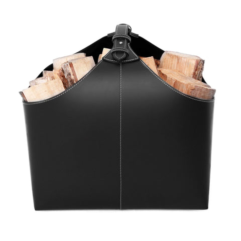 Ørskov Leather Log Holder, Black
