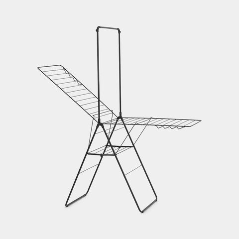 Brabantia HangOn Drying Rack 25 Metres with Rod – Matt Black