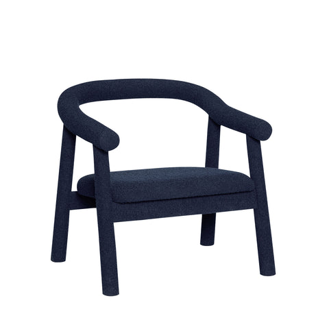 Hübsch Ouli Lounge Chair Dark Blue
