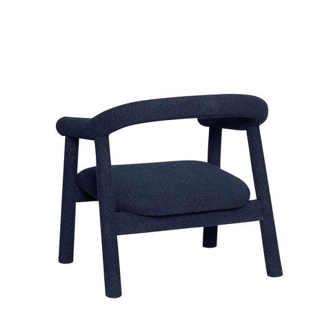 Hübsch Ouli Lounge Chair Dark Blue