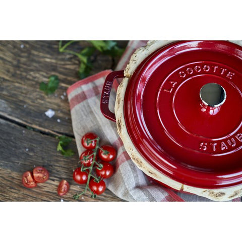 STAUB Cast Iron Cocotte Cherry 24 cm/4.7 L