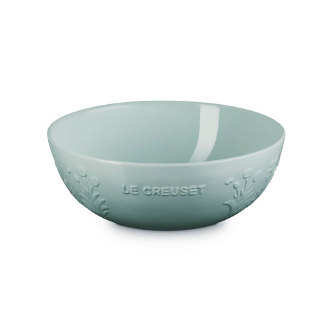 Le Creuset Jardin Relief Embossed Multi Bowl 3.6L, Sea Salt