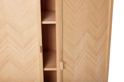 Hübsch Herringbone Wardrobe Medium Natural