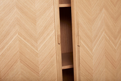 Hübsch Herringbone Wardrobe Medium Natural