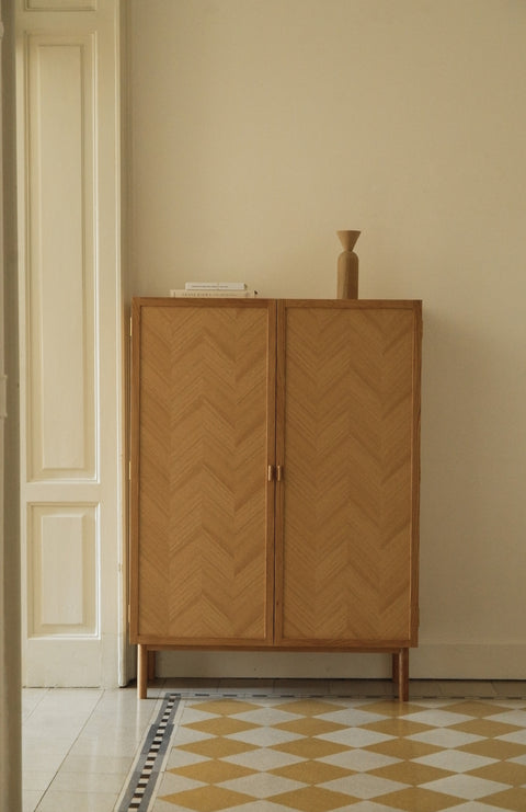 Hübsch Herringbone Wardrobe Medium Natural