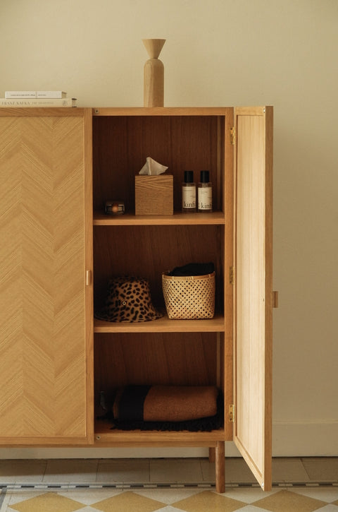 Hübsch Herringbone Wardrobe Medium Natural