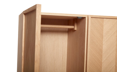 Hübsch Herringbone Wardrobe Large Natural