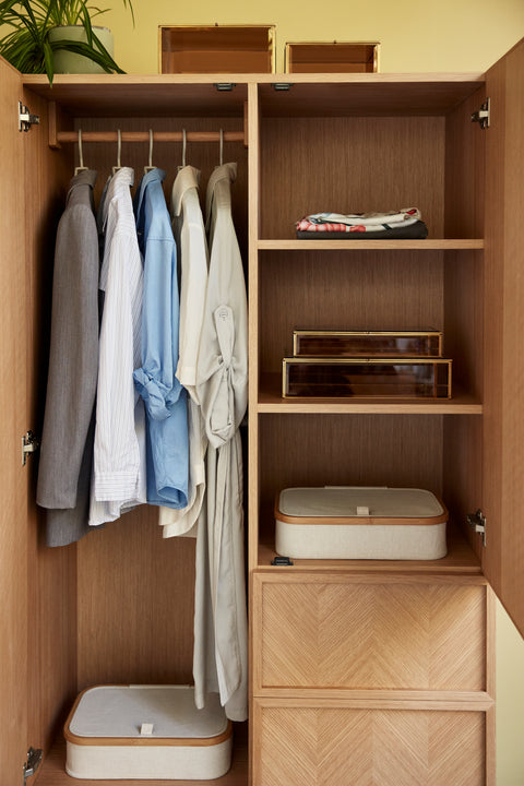 Hübsch Herringbone Wardrobe Large Natural