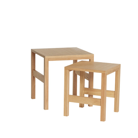 Hübsch Puzzle Side Table Natural (set of 2)