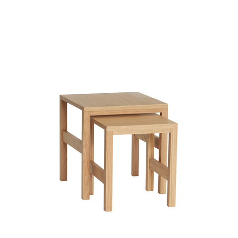Hübsch Puzzle Side Table Natural (set of 2)