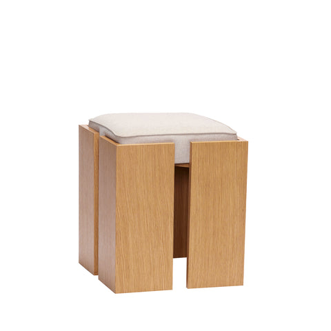 Hübsch Forma Stool Sand/Natural