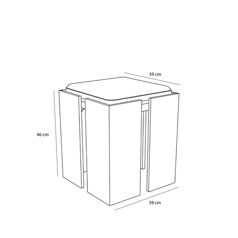 Hübsch Forma Stool Sand/Natural