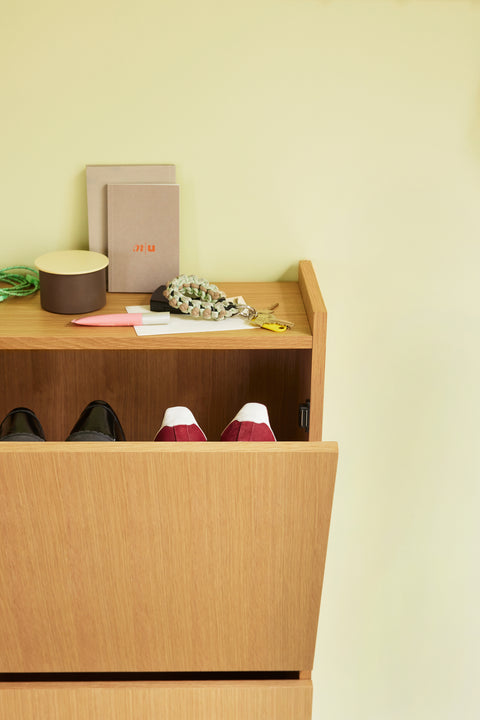 Hübsch Forma Shoe Cabinet Natural