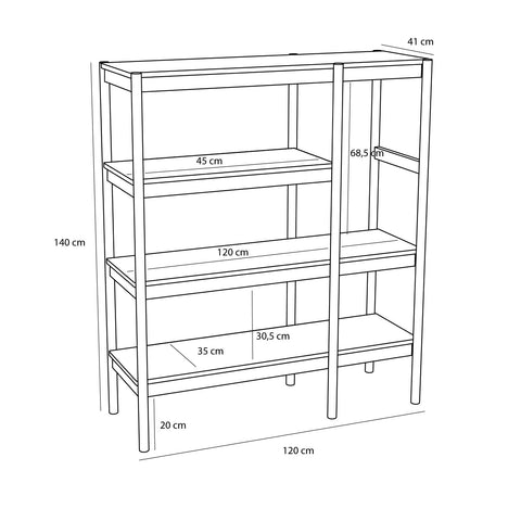 Hübsch Seize Shelf Unit Natural