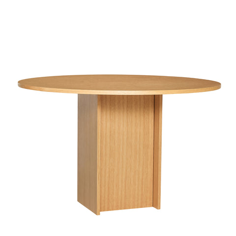 Hübsch Straight Dining Table Round Natural