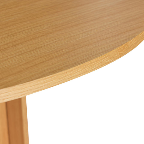 Hübsch Straight Dining Table Round Natural